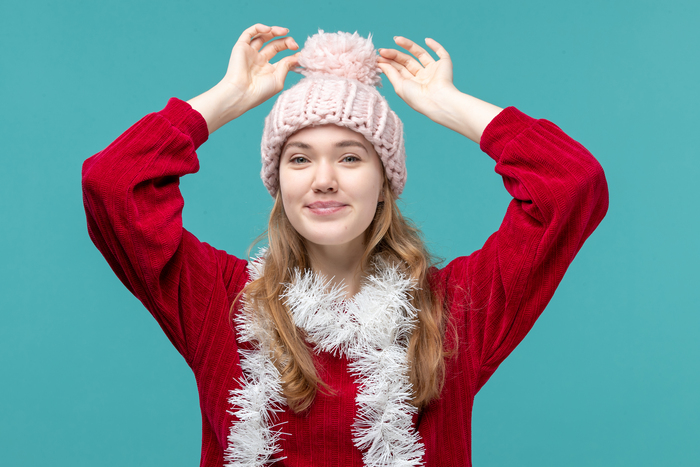 Keep her warm and stylish with a set of Christmas-themed wool hats