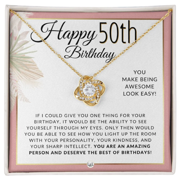 Glamorous 50th Birthday Gifts for Wife That She Can Proudly Tell Her Friends